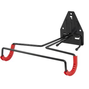 Držák kola na zeď FORCE za rám sklopný Fe - černý