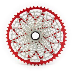 Kazeta Garbaruk 12sp Shimano MS 10-52 Barevná kombinace: Červená