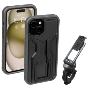 Obal na telefon Topeak RideCase pro iPhone 15 - Černá/šedá