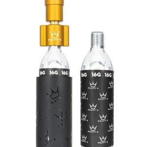 PEATYS Pumpa na bombičky Peaty's Holeshot Co2 tyre inflator Barva: Mango