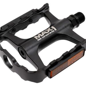 Pedály MAX1 Tour XL ložiskové hliníkové - černé