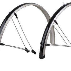 Pro-T Sada blatníků treking plast se zástěrkou stříbrno-černá