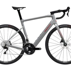 Ridley E-Grifn Shimano 105 - Battleship Grey / Candy Red Metallic Velikost: L