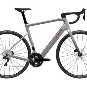 Ridley E-Grifn Shimano 105 Di2 - Battleship Grey / Candy Red Metallic Velikost: XL