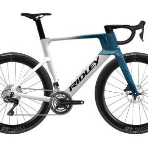 Ridley E-Noah Shimano Ultegra Di2 - White / Black / Petrol Blue Velikost: L