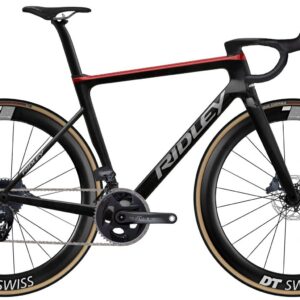 Ridley Falcn RS Sram Red AXS - UD Carbon / Candy Red Metallic / Silver Velikost: XL