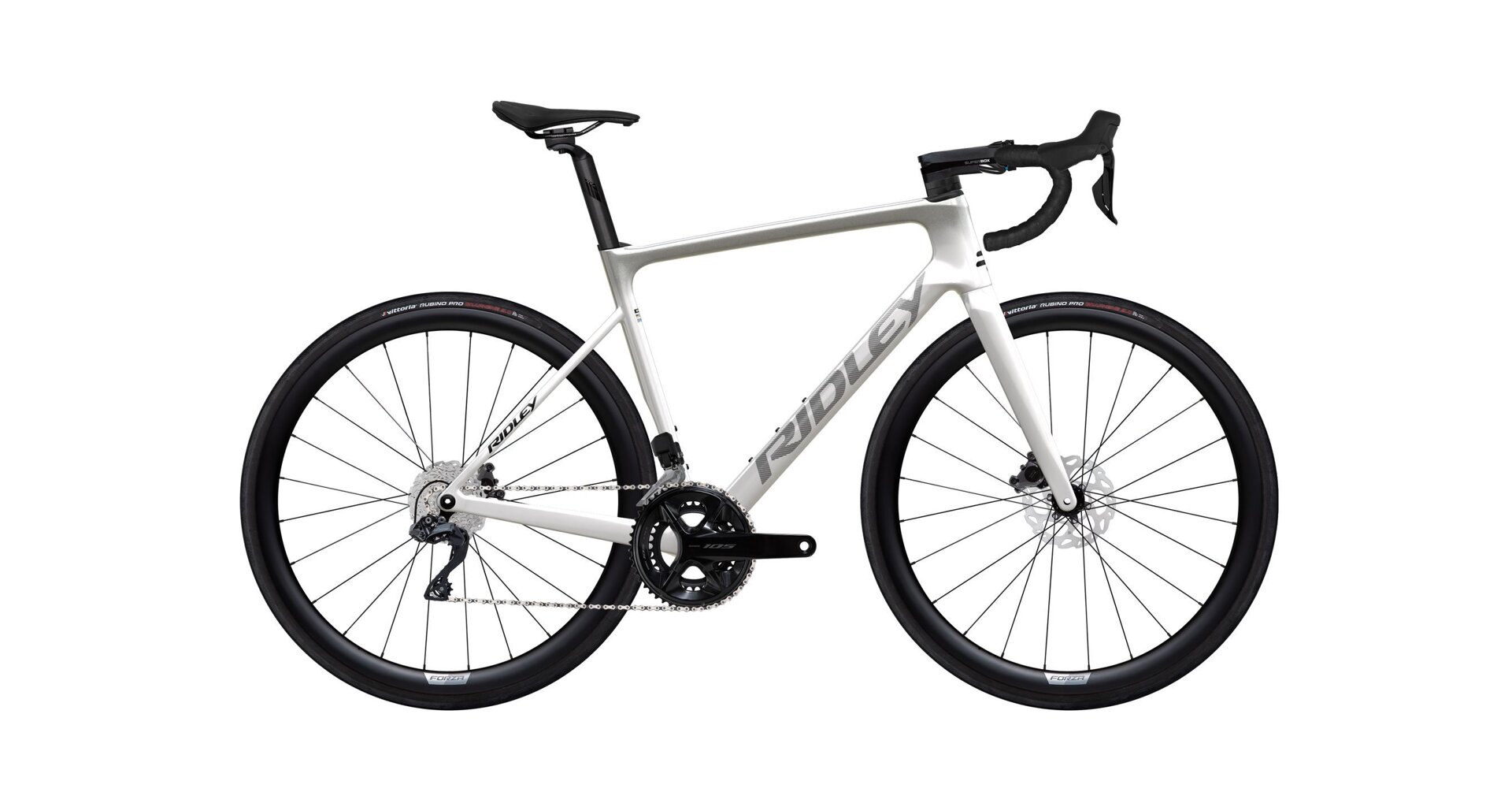 Ridley Falcn Shimano 105 Di2 - Pearl White / Silver / Black Velikost: XL