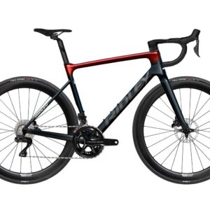 Ridley Falcn Shimano DuraAce Di2 - UD Carbon / Candy Red Metallic / Silver Velikost: XL