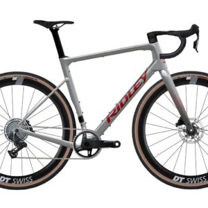 Ridley Grifn RS Sram Force XPLR - Battleship Grey / Candy Red Metallic Velikost: XL