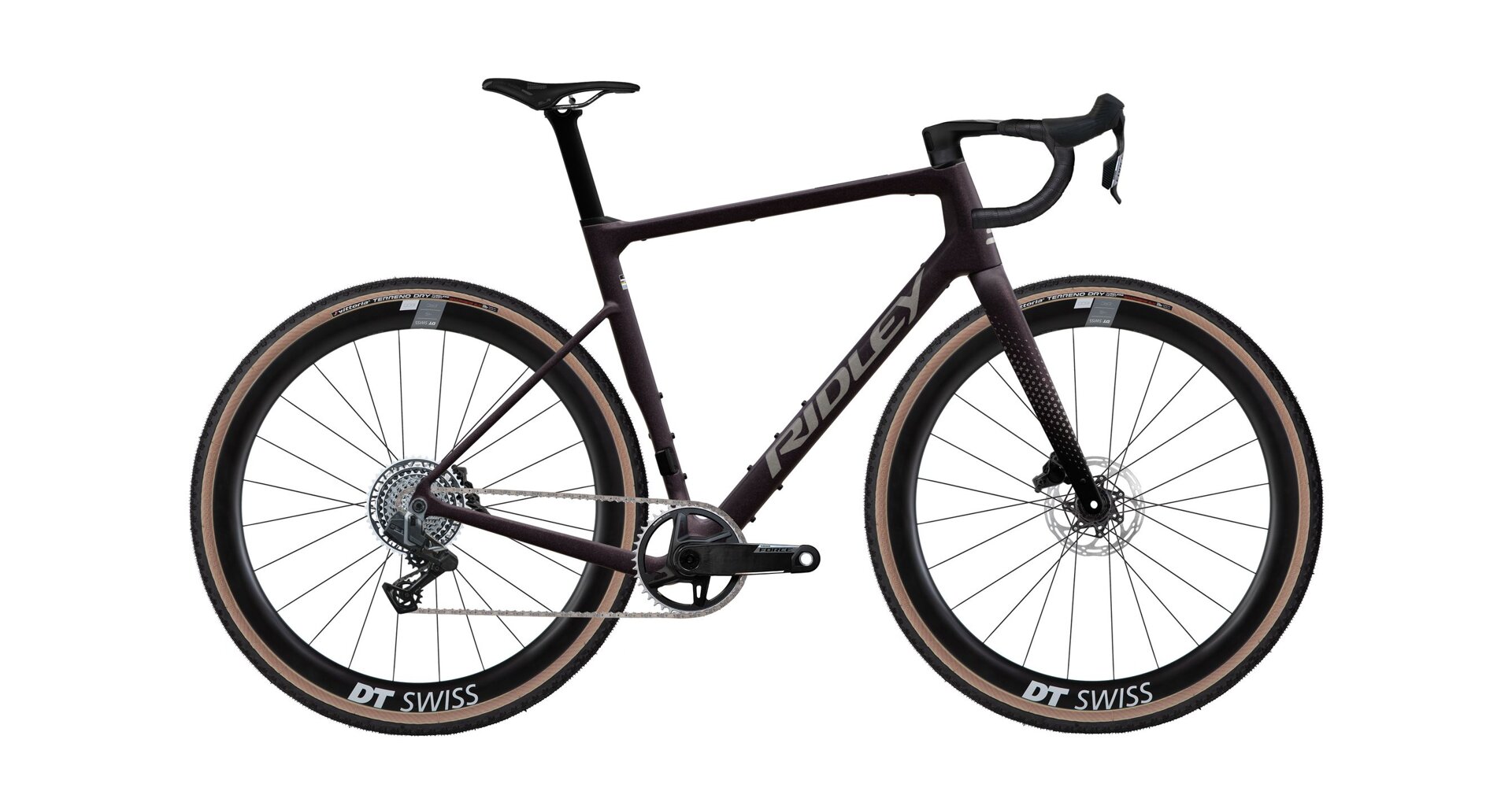 Ridley Grifn RS Sram Force XPLR - Dark Plum Metallic / Autumn Grey Metallic Velikost: XL