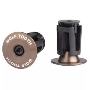 Zátky do řídítek Wolf Tooth Barplug aluminium Barva: Espresso