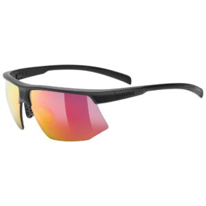 Brýle Uvex Aerios - Black matt/Mir. red
