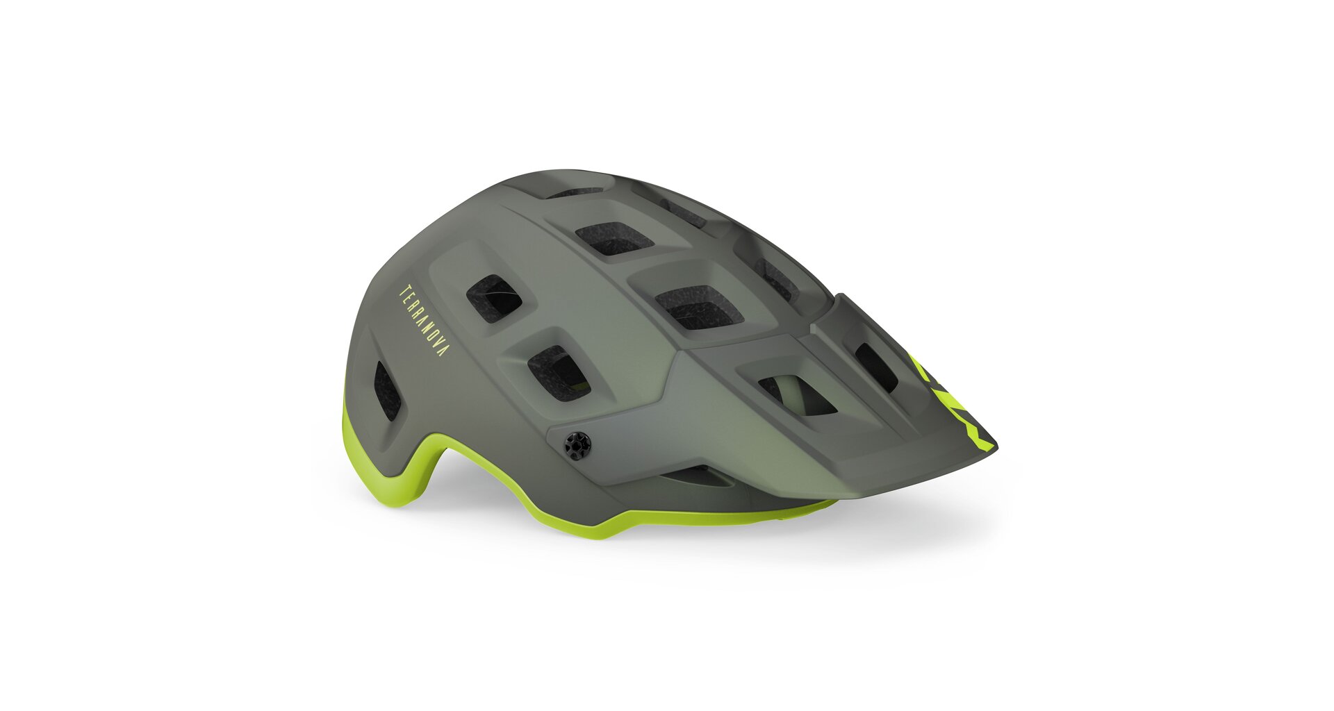 Přilba MET Terranova - Šedá/lime Velikost: 58/61 cm (L)